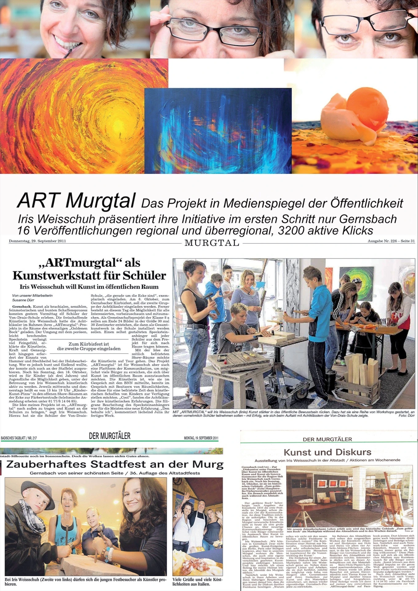 Pressespiegel ARTmurgtal IrisWeissschuh