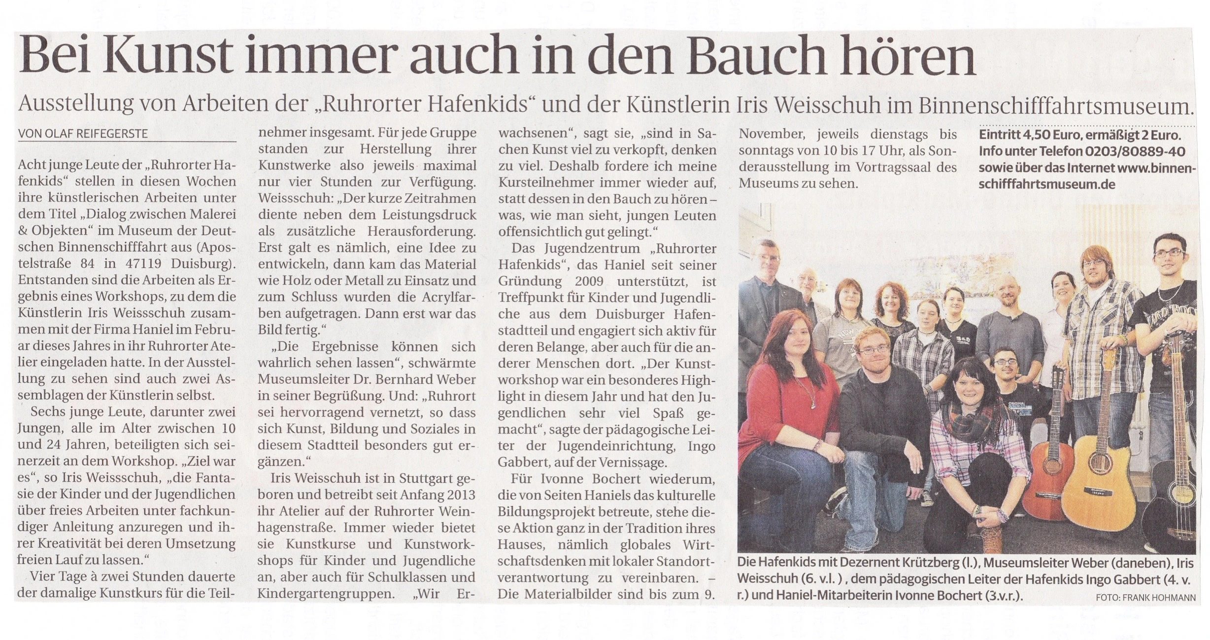 Rheinische Post Binnenschifffahrtsmuseum Ausstellung